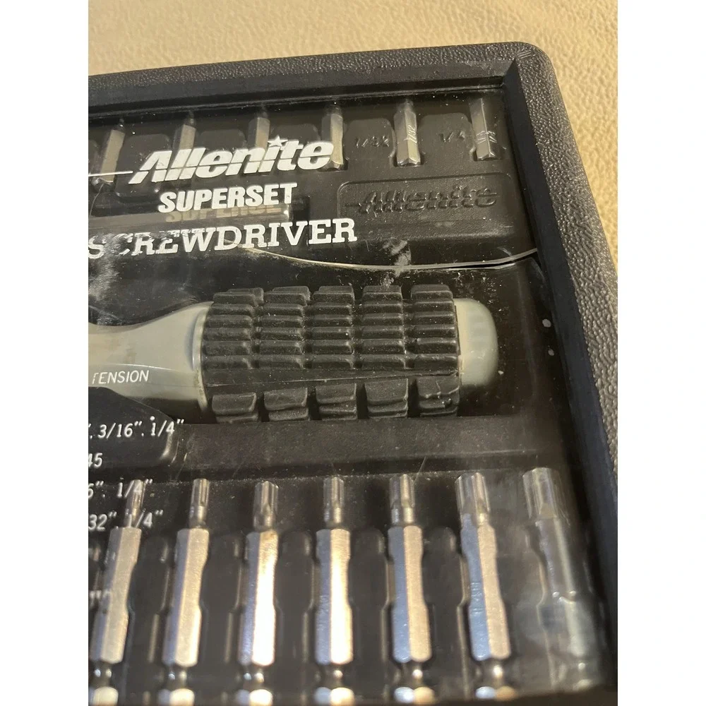 Allenite 37 pc Superset‎ Screwdriver Bit and Socket Set with Ratchet Handle